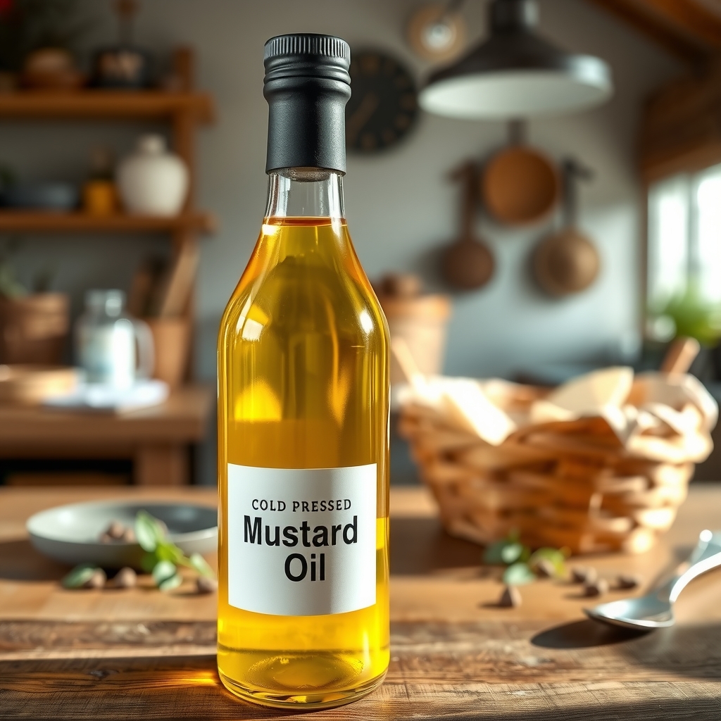 Kachhi Ghani Mustard Oil 1L 2
