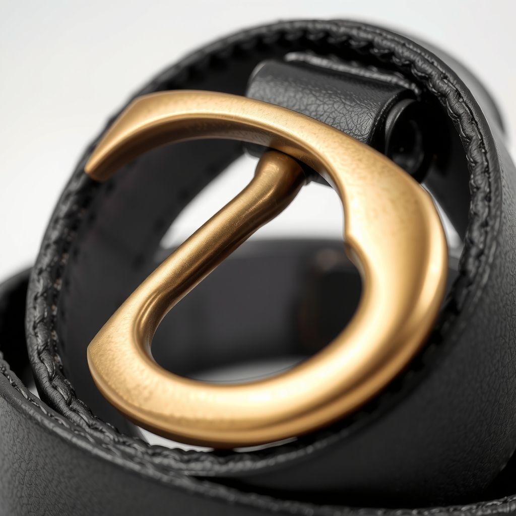 Khukuri Buckle Leather Belt 2