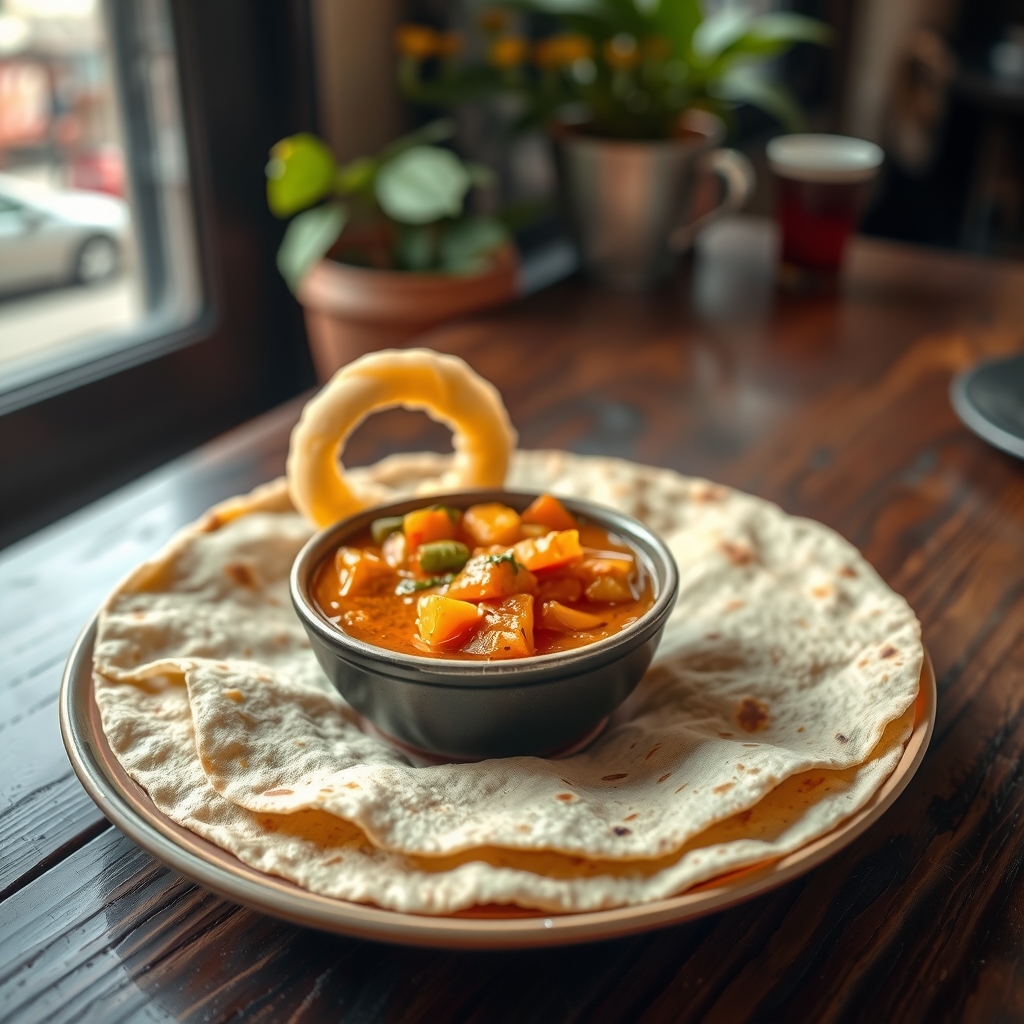 Sel Roti with Aalu Tarkari
