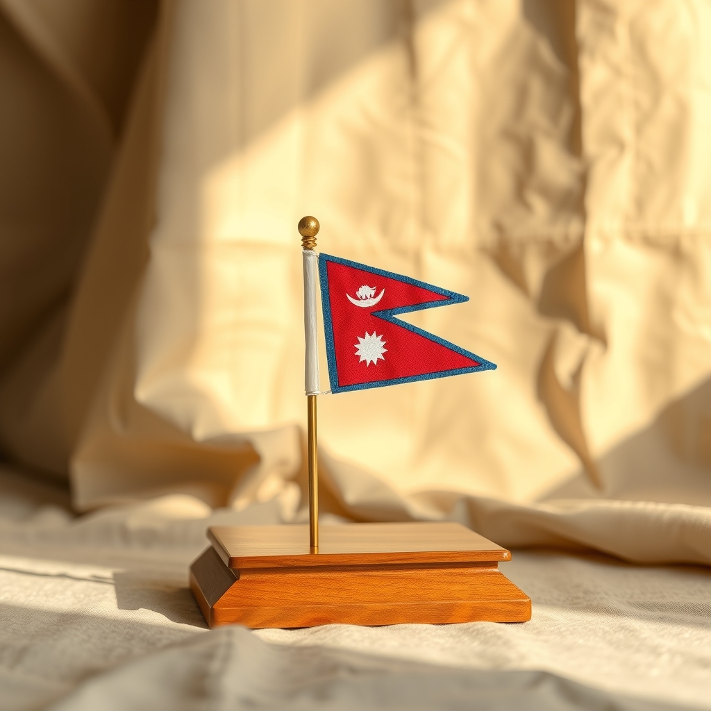 Nepali National Flag, Desk Stand