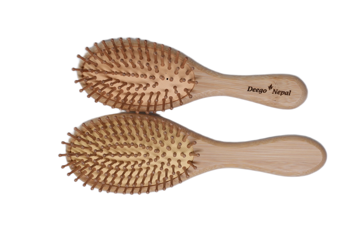 Oval Bamboo Hairbrush